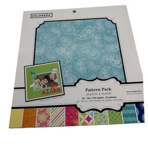Colorbok So Alike Pattern Pack 12x12 Scrapbook Paper 50 Sheets 25 Designs 61205